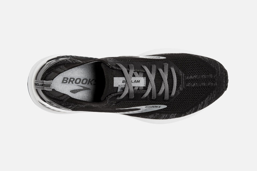 Brooks Israel Bedlam 3 Road Running Shoes Womens - Black/White - UXY-342150